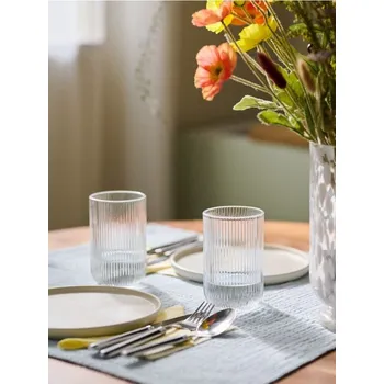 Sklenice Sinsay - Rýhované sklenice 4 ks - vícebarevná - 430ES-MLC - 430ES-MLC-ONE