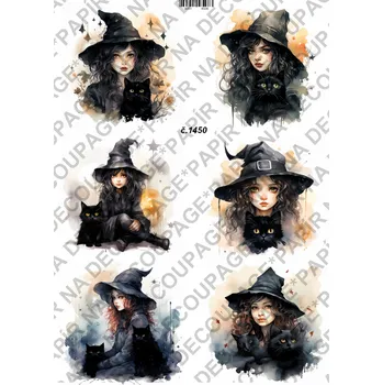 Umělecký papír Rýžový a soft papír na decoupage - Magie, tajemno - KB01450 Materiál: Soft, Rozměr: A4