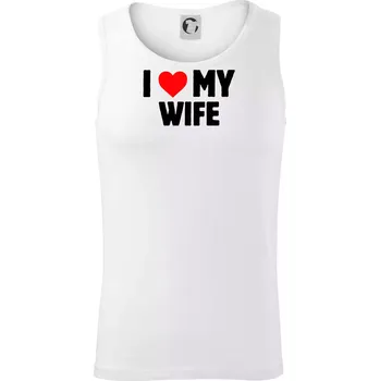 I love my wife - Tílko pánské Core - 2XL ( Bílá )