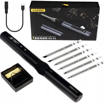 Přesná digitální páječka 65W USB-C + 6 hrotů FNIRSI HS-01