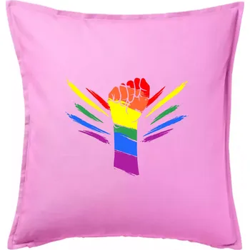 Polštář Ruka blesky - Polštář 50x50 - 50x50 - Pouze potah ( Růžová )