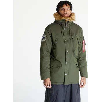 Pánské oblečení Bunda Alpha Industries Polar Jacket Olive M