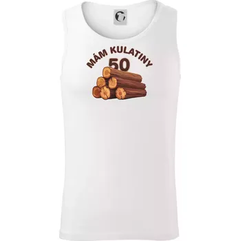 Mám kulatiny 50 - Tílko pánské Core - L ( Bílá )