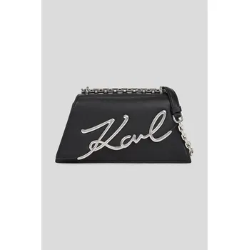 Kabelka Kožená kabelka Karl Lagerfeld K/SIGNATURE A3W30138 černá 99X, vel. ONE SIZE