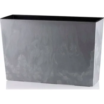 HowHomely Bloom Květináč Šedý Beton 56 cm Šedá