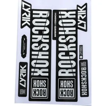 Sada 2 ks vodotěsná samolepka na přední tlumič horského kola Ochranná nálepka na odpruženou vidlici Cyklistické příslušenství bílá