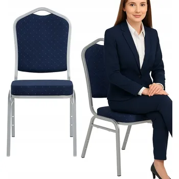 Obraz Banketová židle Bankietowo Werona 92x40x40 cm, tmavě modrá