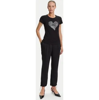 Pánská móda Liu Jo T-Shirt UF5264 JS923 Černá Regular Fit M