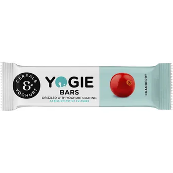 Müsli tyčinka BRUSINKA s jogurtovou polevou a živými kulturami - YOGIE 30g