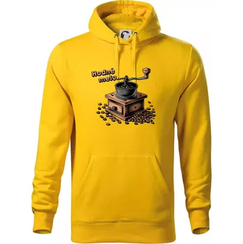 Pánská mikina Hodně melu - Mikina pánská Cape s kapucí - XL ( Žlutá )