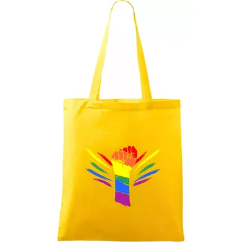 Ruka blesky - Taška bavlněná - 42 x 38 cm ( Žlutá )