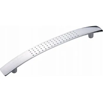 Nábytkové kování Nábytková úchytka klasická stříbrná lesklá 12,8 x 1,7 x 2,5 cm