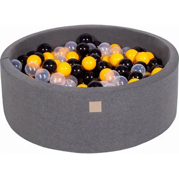 Suchý bazén Kulatý Suchý Bazén s Míčky 7cm pro Děti, 90x30cm/200 míčků, Bavlna