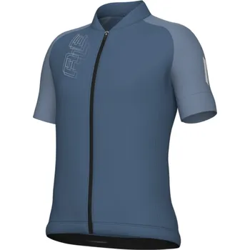 cyklistický dres ALÉ Cyklistický dres s krátkým rukávem - FOLLOW ME KID - modrá 12Y