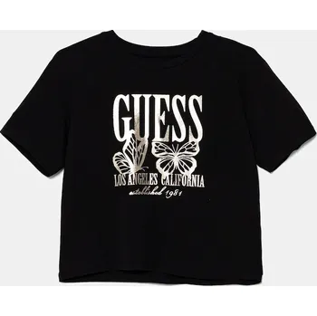 Dívčí tričko Dětské tričko Guess J5YI31.K6YW4.9BYA černá 99X, vel. 122-125