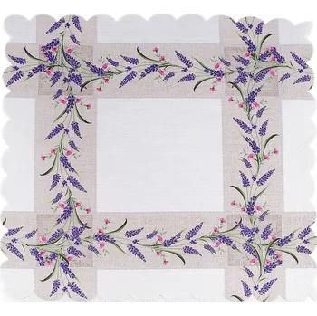 prostírání Prostírání textilní čtvercové 40x40 cm, barva 2 bílá levandule