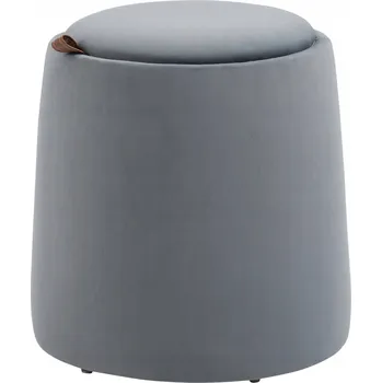 Taburet Čalouněný Taburet Homcom šedý