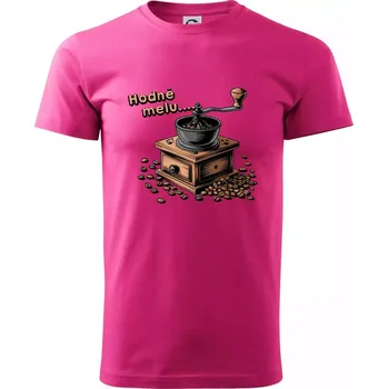 Pánská móda Hodně melu - Klasické pánské triko vyšší gramáže - XL ( Purpurová )