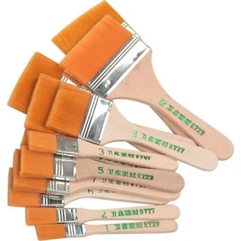 Malířský váleček Sada 12 ks paměťových nylonových štětců s dřevěnou rukojetí pro akrylové, olejové a akvarelové barvy Umělecké štětce pro malování a kresbu