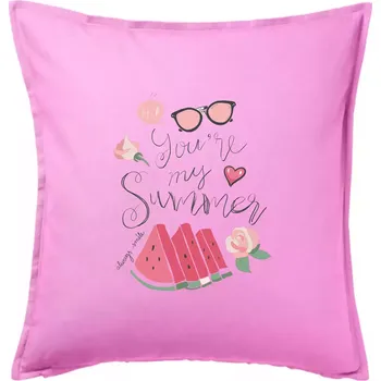 Polštář Summer Watermelon - Polštář 50x50 - 50x50 - Pouze potah ( Růžová )