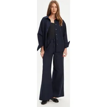 Pánská košile Mustang Košile Willow 1016575 Tmavomodrá Relaxed Fit 40