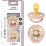 Dudlík BIBS Colour Studio. Balení 2 dudlíků. Bez BPA, kulatý dudlík. Přírodní kaučukový latex,