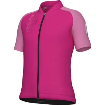 cyklistický dres ALÉ Cyklistický dres s krátkým rukávem - FOLLOW ME KID - růžová 14Y