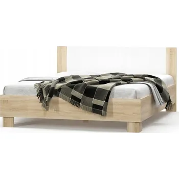 Postel Dvoulůžková postel imitace dřeva Nejlevnějšínábytek.cz 180x200 bílá