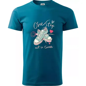 Pastel Sneaker - Klasické pánské triko vyšší gramáže - M ( Petrolejová )