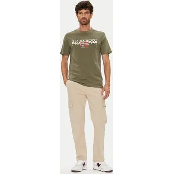 Pánské tričko Napapijri T-Shirt S-Aylmer NP0A4HTO Zelená Regular Fit XXL