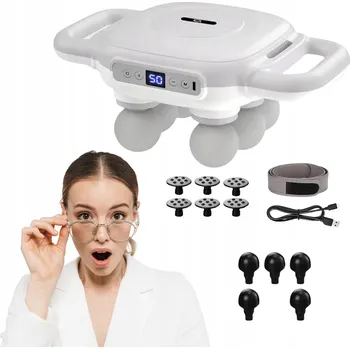 Masážní přístroj MASÁŽNÍ PŘÍSTROJ MASÁŽNÍ PŘÍSTROJ NA TĚLO AŽ 6 HLAVIC PROTI CELULITIDĚ A ZPEVNĚNÍ POSTAVY