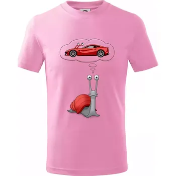 Nesplnitelný sen (Hana-creative) - Tričko dětské bavlněné - 146 cm/10 let ( Růžová )