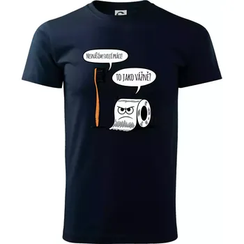 Nesnáším svoji práci - Triko extra velké (5-8XL) - 8XL ( Námořní modrá (velmi tmavá - téměř černá) )