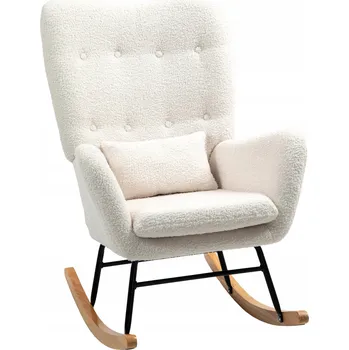 Křeslo Houpací křeslo Homcom bílé