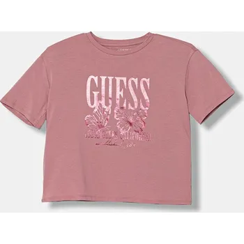Dívčí oblečení Dětské tričko Guess J5YI31.K6YW4.9BYA růžová 34X, vel. 147-157