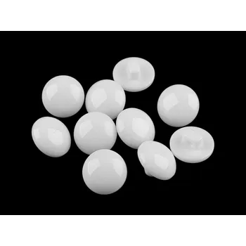 Galanterie Knoflík barevný velikost 24", barva 2 bílá