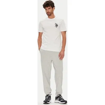 Pánské tričko U.S. Polo Assn. T-Shirt MUP4367 Bílá Regular Fit XXL