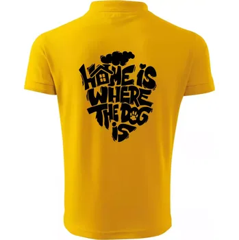 Pánská košile Home is where the dog - Polokošile pánská Pique Polo 203 - S ( Žlutá )