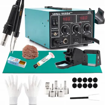 Páječka Pájecí stanice 2v1 YIHUA 968DA++ 780W Sada příslušenství, podložka, čistič