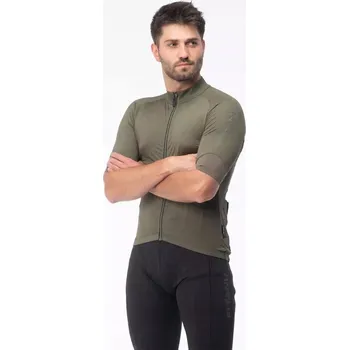 cyklistický dres PÁNSKÝ CYKLISTICKÝ TEPLÁKOVKA S KRÁTKÝM RUKÁVEM FITANU STRADA FLEECOVÁ MIKINA vel. L