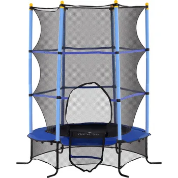 Trampolína Dětská trampolína s ochrannou sítí, průměr 163 cm | modrá