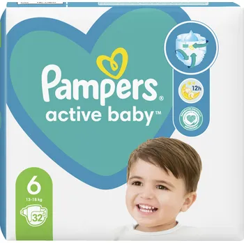 jednorázová plena Pampers Active Baby Plenky velikost 6 32 ks