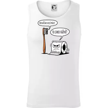 Nesnáším svoji práci - Tílko pánské Core - 2XL ( Bílá )