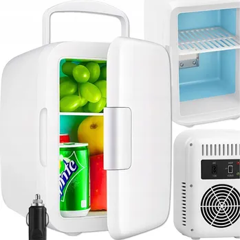 Lednice Turistická lednička MEMFLOW elektrická 12V, objem 10 l, bílá s držadlem