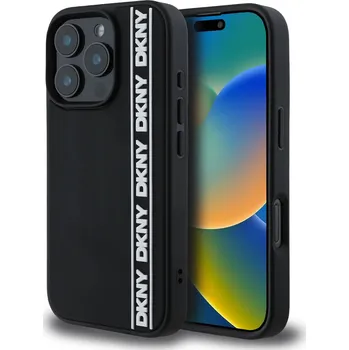 Pouzdro na mobilní telefon DKNY 3D Rubber Repeat Logo Line Zadní Kryt pro iPhone 16 Pro/16 Pro Max Typ: iPhone 16 Pro