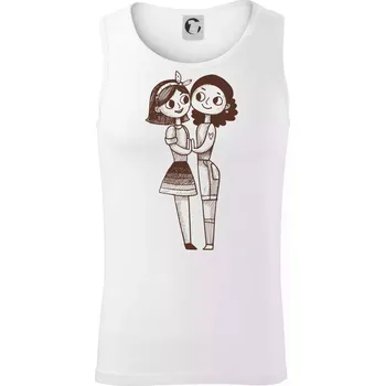 Pánské termoprádlo Lesbický pár - Tílko pánské Core - L ( Bílá )