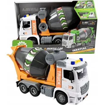 autíčko MÍCHAČKA NA BETON NÁKLADNÍ AUTO STAVEBNÍ SVĚTLO ZVUK RŮZNÉ BARVY