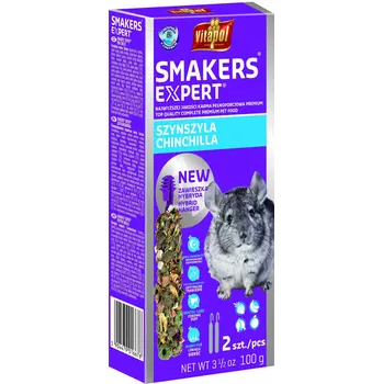 Krmivo pro hlodavce Tyčinka Vitapol Smakers Expert pro činčily 2 ks 100 g