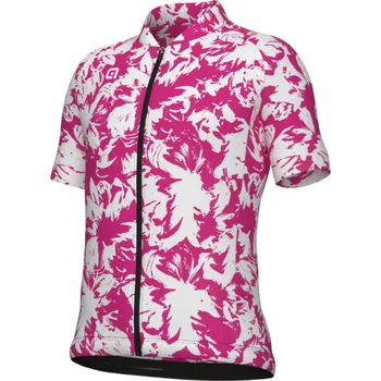 cyklistický dres ALÉ Cyklistický dres s krátkým rukávem - ESSENZA KID - růžová/bílá 12Y