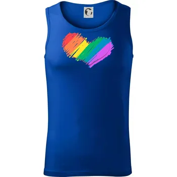 Srdce čmárané - Tílko pánské Core - 2XL ( Královská modrá )